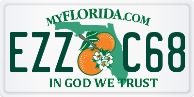 FL license plate EZZC68