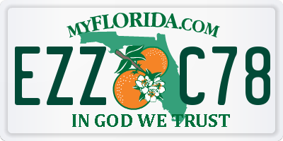 FL license plate EZZC78