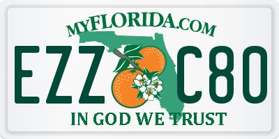 FL license plate EZZC80