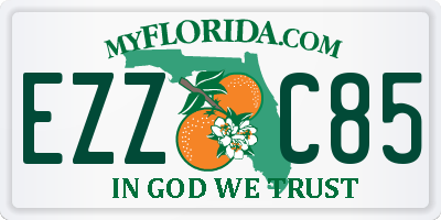 FL license plate EZZC85