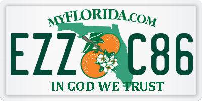 FL license plate EZZC86