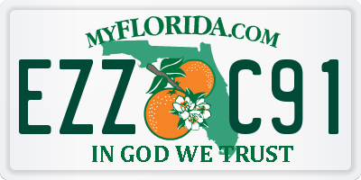 FL license plate EZZC91