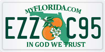 FL license plate EZZC95