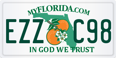 FL license plate EZZC98