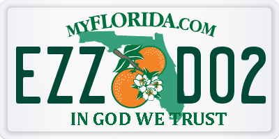 FL license plate EZZD02