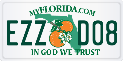 FL license plate EZZD08