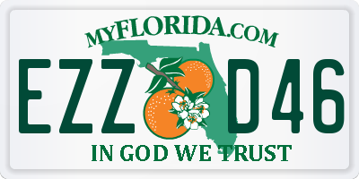 FL license plate EZZD46