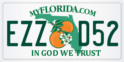 FL license plate EZZD52