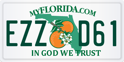 FL license plate EZZD61