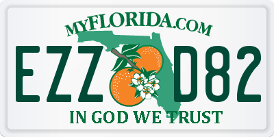 FL license plate EZZD82