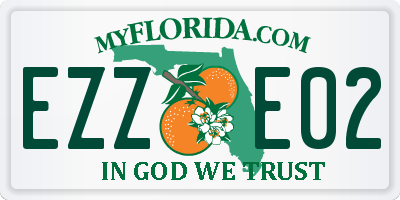 FL license plate EZZE02