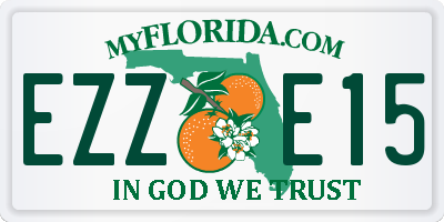 FL license plate EZZE15