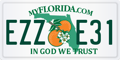 FL license plate EZZE31