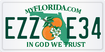 FL license plate EZZE34