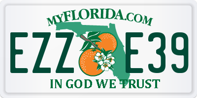 FL license plate EZZE39