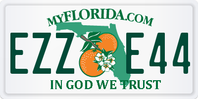 FL license plate EZZE44