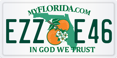 FL license plate EZZE46