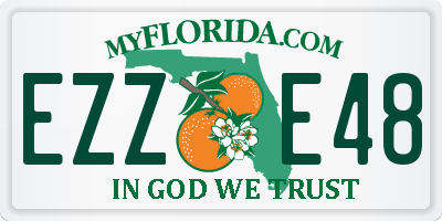 FL license plate EZZE48