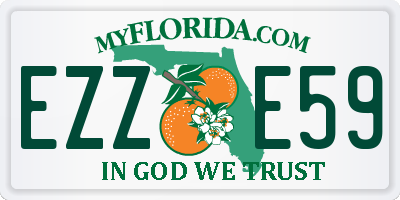 FL license plate EZZE59