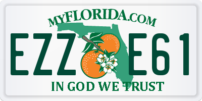 FL license plate EZZE61