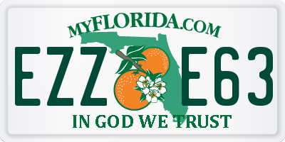 FL license plate EZZE63