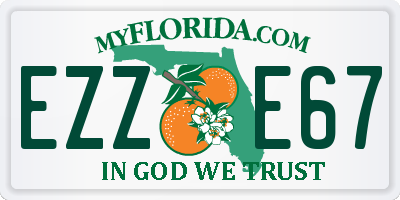 FL license plate EZZE67