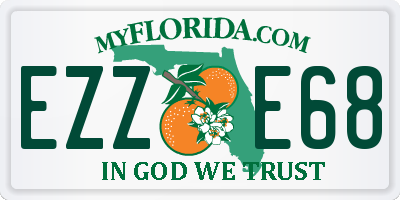 FL license plate EZZE68