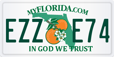 FL license plate EZZE74