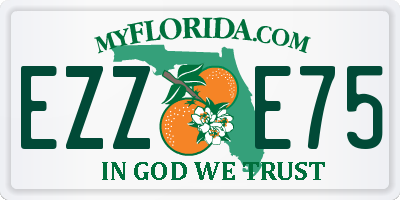 FL license plate EZZE75