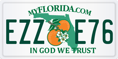 FL license plate EZZE76