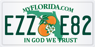 FL license plate EZZE82