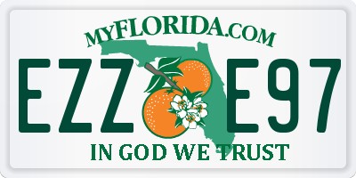 FL license plate EZZE97