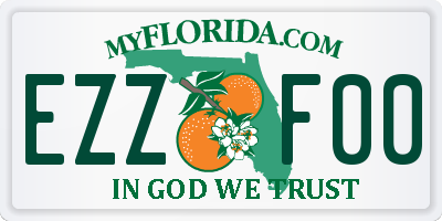 FL license plate EZZF00