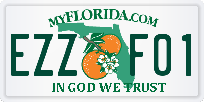 FL license plate EZZF01