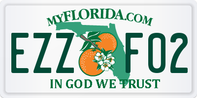 FL license plate EZZF02