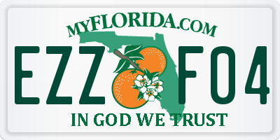 FL license plate EZZF04