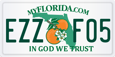 FL license plate EZZF05