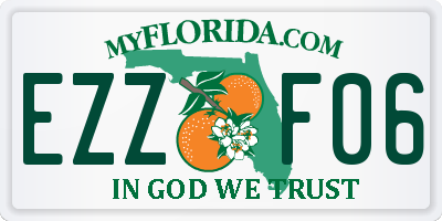 FL license plate EZZF06