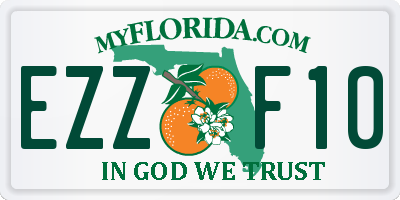 FL license plate EZZF10