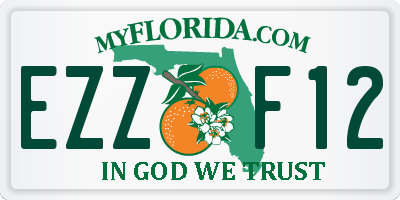 FL license plate EZZF12