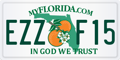 FL license plate EZZF15