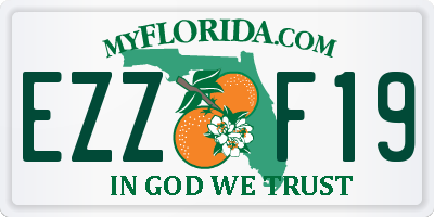 FL license plate EZZF19