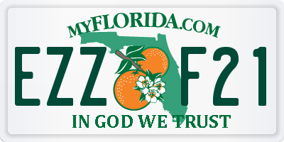 FL license plate EZZF21