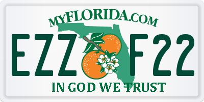 FL license plate EZZF22