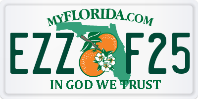 FL license plate EZZF25