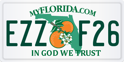 FL license plate EZZF26