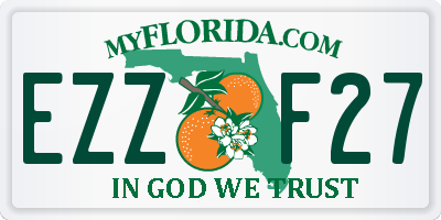 FL license plate EZZF27