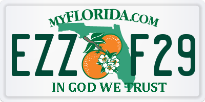 FL license plate EZZF29