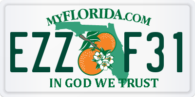 FL license plate EZZF31