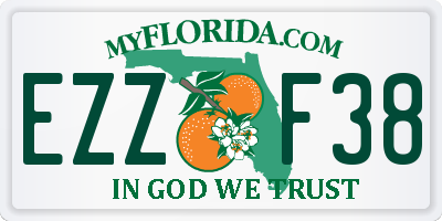 FL license plate EZZF38